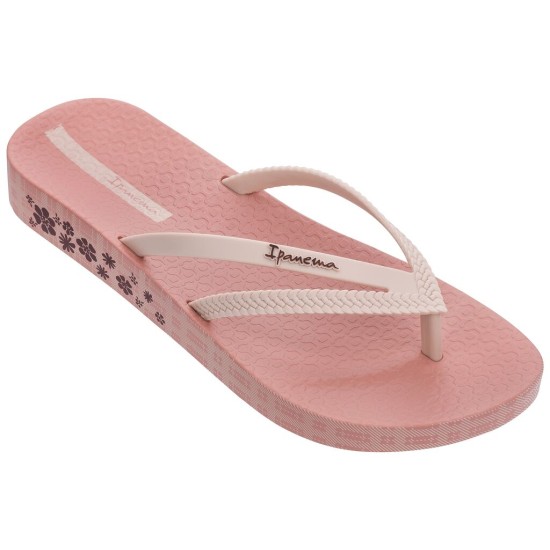 blush pink flip flops